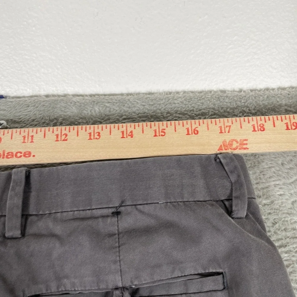 Banana Republic Chino Pants Mens 35x30 Gray Modern Fit Cotton Casual Trousers